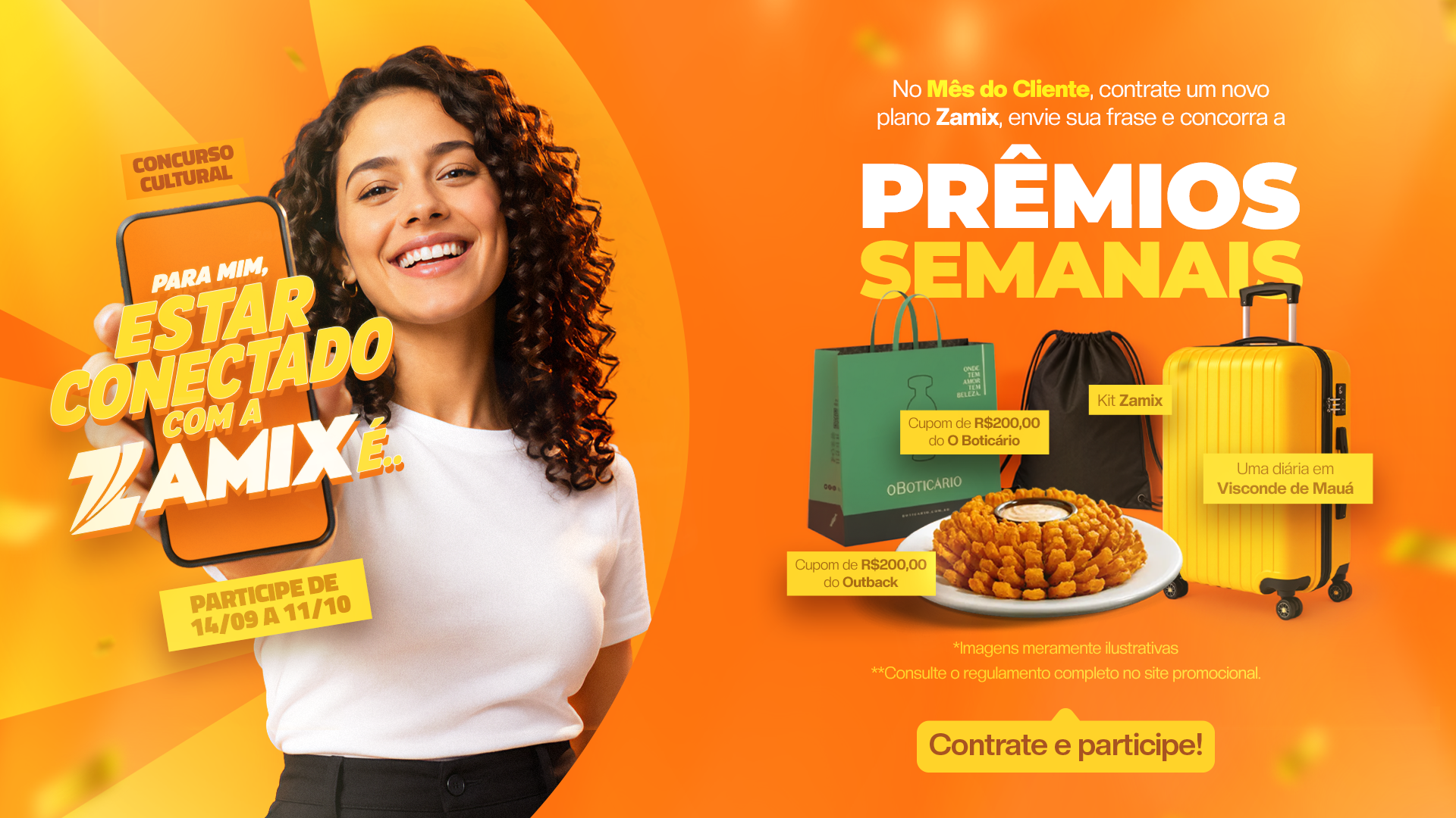 Promoção de prêmios semanais